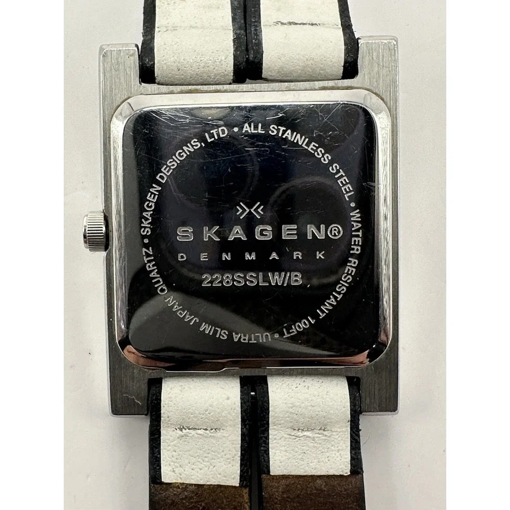 Skagen 228SSLW/B Ladies Watch New Battery 25MM‎ 7.5